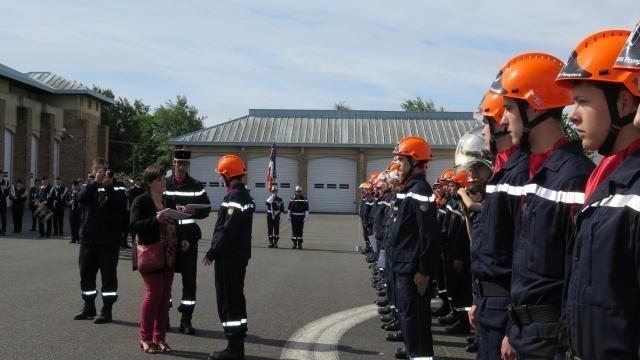 Pompiers à Vannes 70 jeunes ont reçu leur brevet de sapeurs pompiers