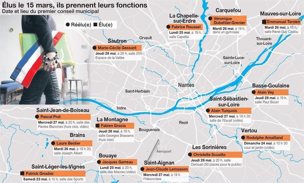 Dans La M Tropole De Nantes Les Nouveaux Conseils Municipaux Entrent