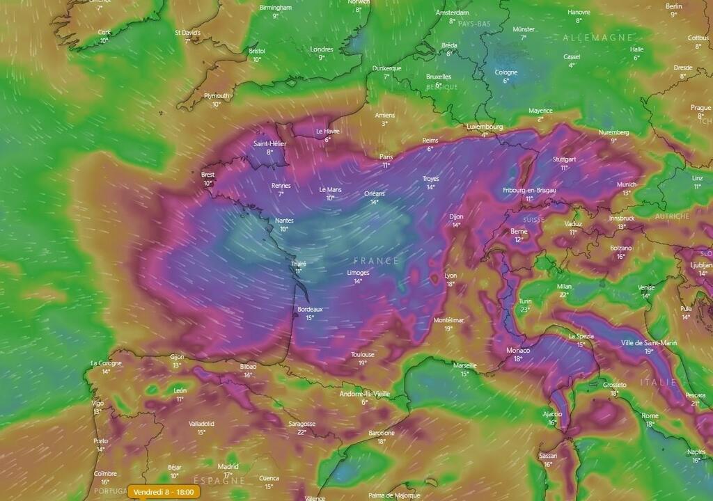 Météo Rafales de vent fortes pluies Voici à quoi il faut sattendre