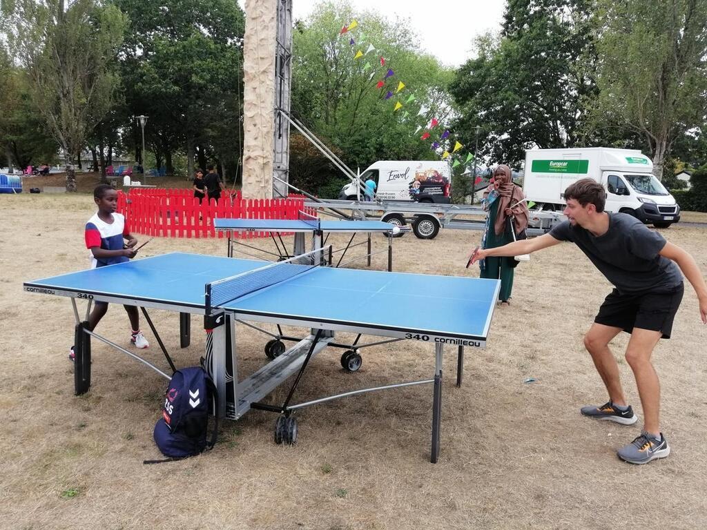 Ping pong escalade au quartier Bretagne de Cholet laprès midi