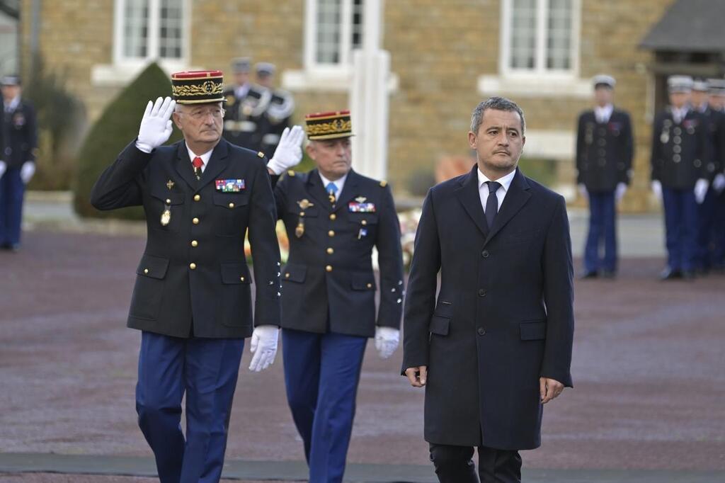 EN IMAGES Le gendarme décédé sur lA13 décoré par Gérald Darmanin