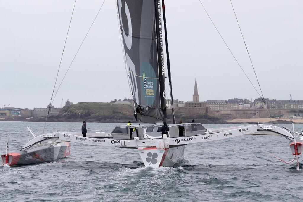 Route du Rhum Au cœur du routage le Mayennais Clément Bourgeois était