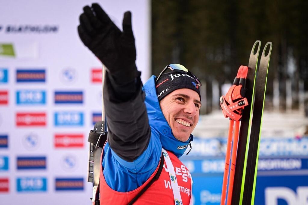 Biathlon Fillon Maillet après son premier podium Jespère que le