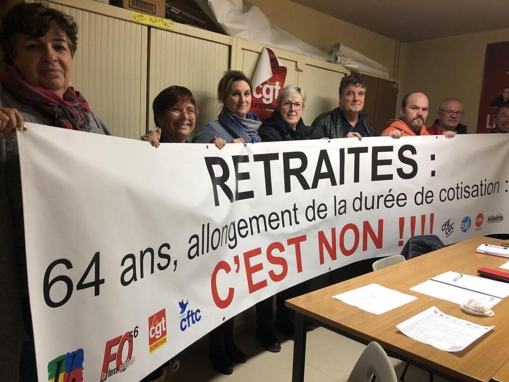 Réforme des retraites À Pontivy une intersyndicale soudée en vue de