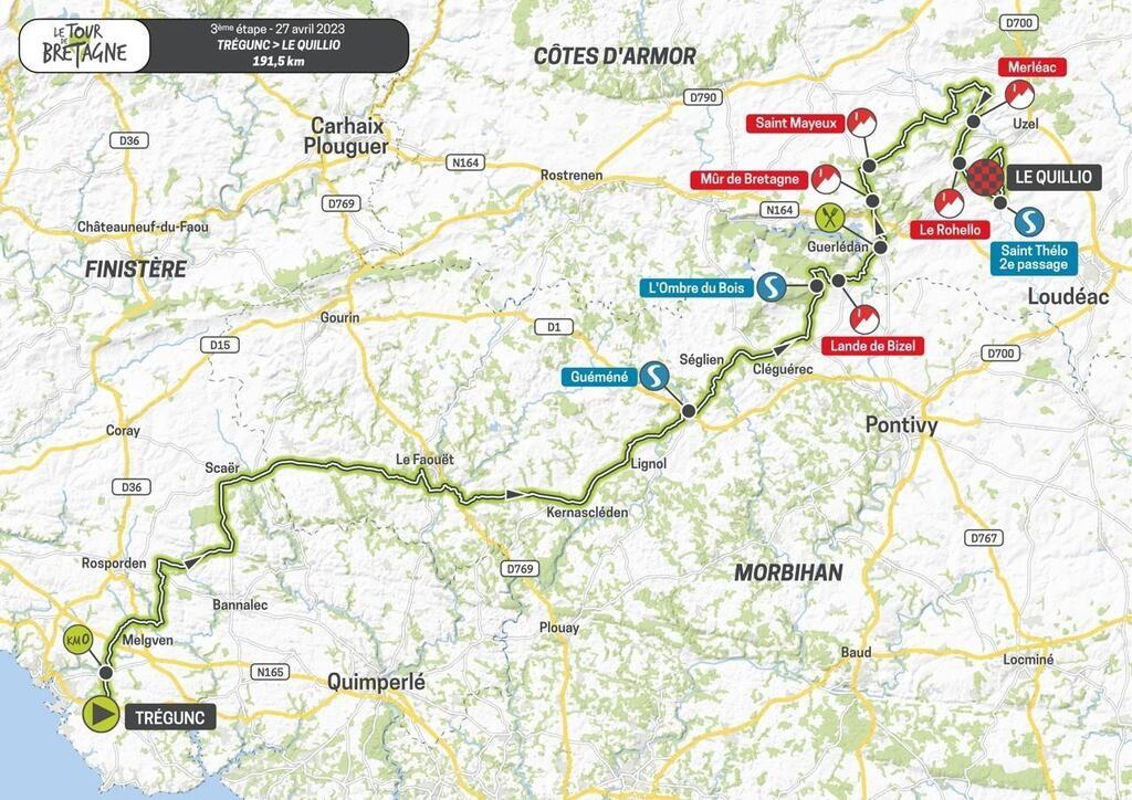 Cyclisme Tour de Bretagne 2023 Le Quillio Plumelec Plancoët