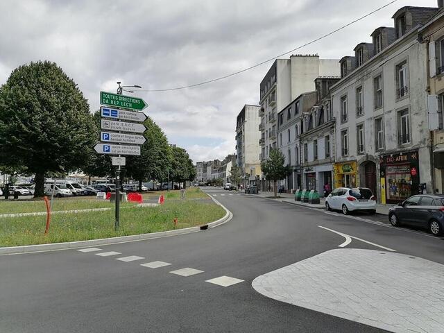 Les travaux avenue de la gare à Quimper sont terminés limpasse de l