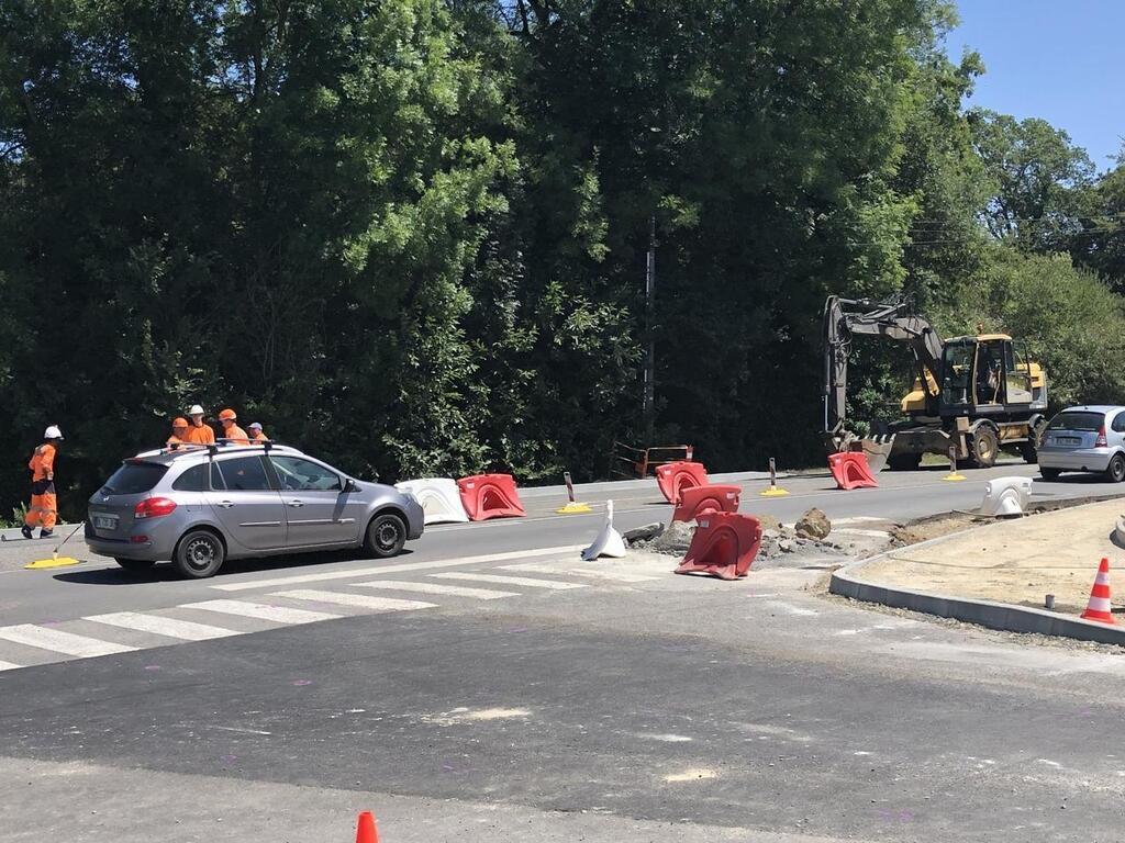 Quimperlé Travaux rue de Lorient circulation déviée mardi 25