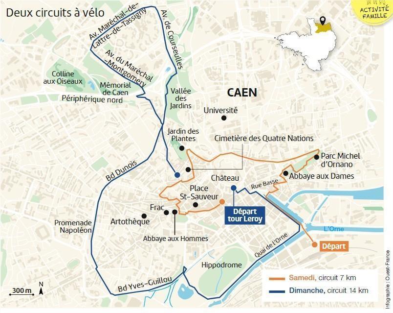 Week end à Caen nos circuits à vélo pour découvrir la capitale