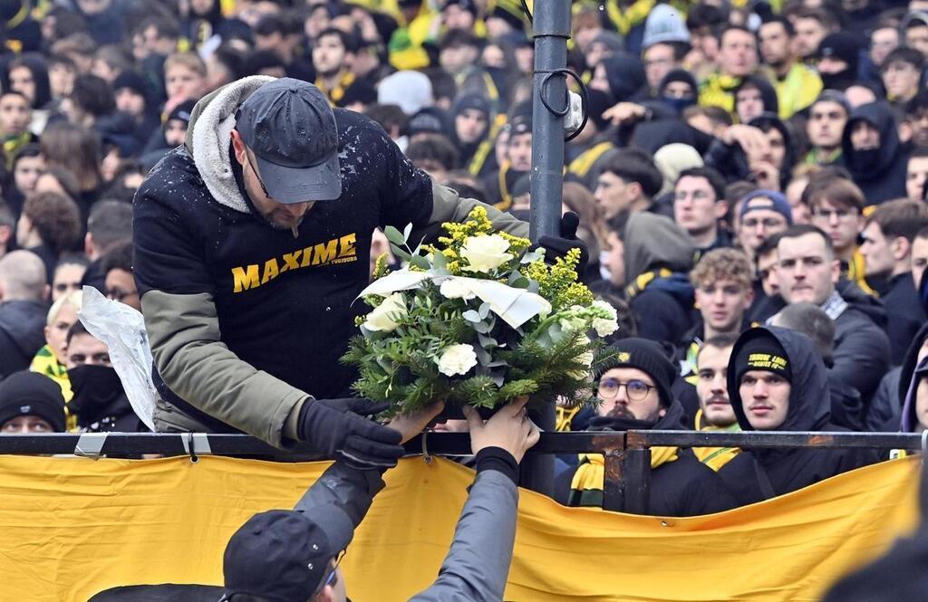 FC Nantes La tribune Loire sest embrasée à la mémoire de Maxime