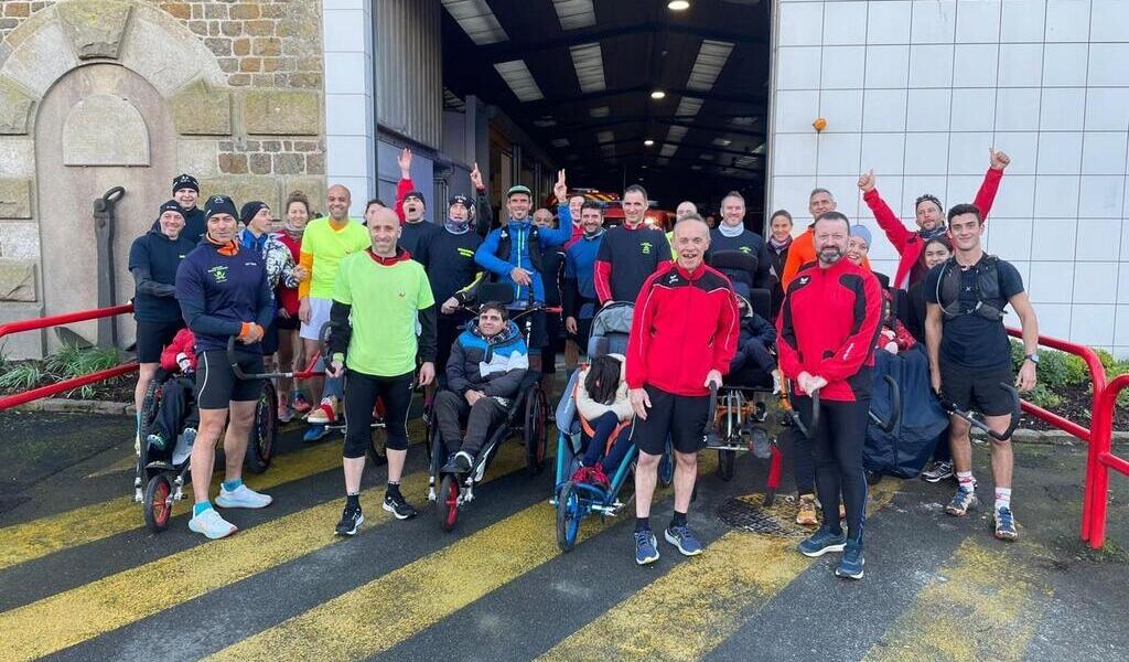 Entre Fréhel et Saint Malo les pompiers font 100 km de trail avec et