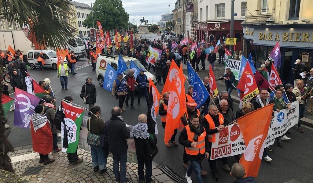 Petite mobilisation pour le 1er Mai à Cherbourg Le ressort est