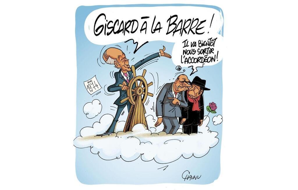 Le Dessin De Chaunu Lanniversaire De L Lection De Val Ry Giscard D