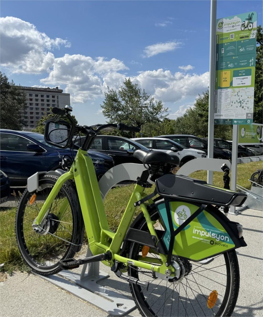 Vélos électriques en libre service à La Roche sur Yon Des trajets