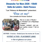 photo «Elise et moi» jouée par «les Tréteaux de Malestable»