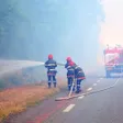 photo diaporama sorties incendie dans la forêt de saint-mars-la-brière  184468