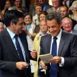photo diaporama sorties nicolas sarkozy et françois fillon en visite à sablé-sur-sarthe 188101