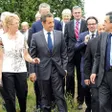 photo diaporama sorties nicolas sarkozy et françois fillon en visite à sablé-sur-sarthe 188107