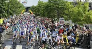 photo diaporama sport tour de france 2011: départ de la 7e étape au mans