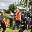 photo diaporama sorties orne. 150 personnes simulent un crash d’avion 211128