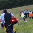 photo diaporama sorties orne. 150 personnes simulent un crash d’avion 211130