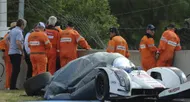 photo diaporama info 24 heures du mans. le crash de loïc duval sur l'audi n°1 en images [galerie photos]