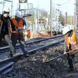 photo diaporama sorties chantier ferroviaire: la jonction entre les deux lgv réalisée à connerré 256733