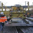 photo diaporama sorties chantier ferroviaire: la jonction entre les deux lgv réalisée à connerré 256734