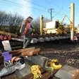 photo diaporama sorties chantier ferroviaire: la jonction entre les deux lgv réalisée à connerré 256737