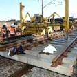 photo diaporama sorties chantier ferroviaire: la jonction entre les deux lgv réalisée à connerré 256738