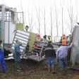 photo diaporama sorties fatines. retour en images sur l'accident, sur l'a 11, d'un camion transportant des bovins  280841