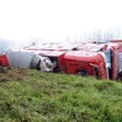 photo diaporama sorties fatines. retour en images sur l'accident, sur l'a 11, d'un camion transportant des bovins  280842