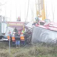 photo diaporama sorties fatines. retour en images sur l'accident, sur l'a 11, d'un camion transportant des bovins  280849