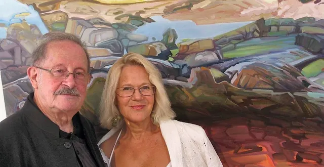 photo jacques brachet (avec monique ramognino, adjointe au patrimoine).