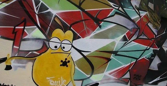 photo un exemple de graff dans les rues d'angers.