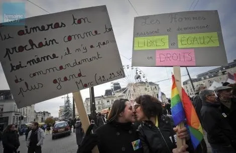 photo les partisans du projet de loi se sont mobilisés pour demander l'égalité des droits. &copy; photo 