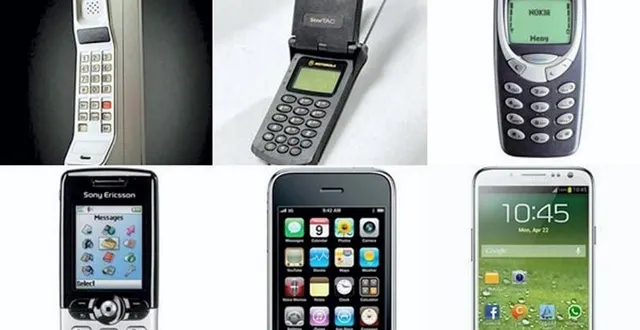 photo le premier téléphone portable (1983) et quelques-uns de ses successeurs : le premier téléphone muni d'un clapet (le startac de motorola - 1996), le populaire nokia 3310, vendu à plus de 120 millions d'unités dans le monde (2000), le sony ericsson t610 avec écran couleur (2003), l'iphone 3g et son écran multi-tactile (2007) et le galaxy s4 de samsung, leader du marché mondial du mobile. &copy; photos : dr