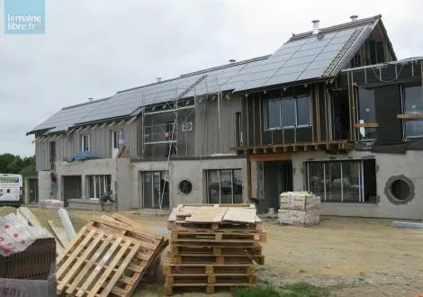 photo cet éco hameau situé à rezé, en loire-atlantique, est désormais achevé et compte six habitations. &copy; photo archives 