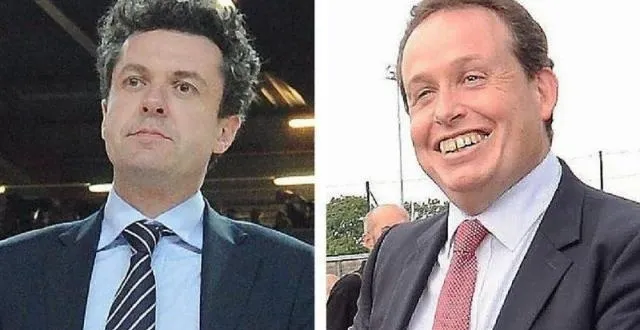 photo christophe béchu (ump) et frédéric béatse (ps), les deux candidats majeurs de l'élection municipale d'angers. &copy; of