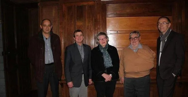 photo olivier monnier, pierre couprit, yvette rivard, jean-pierre latron et gilles havard.