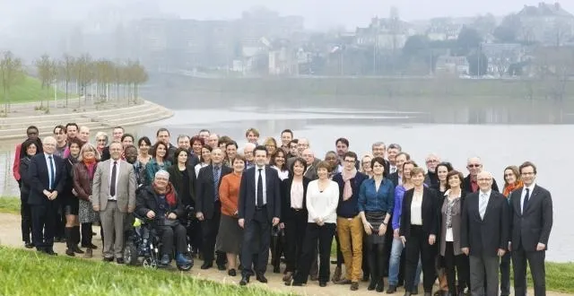 photo christophe béchu a présenté ses 54 colistiers. &copy; dr