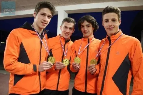 photo les champions de france sont scolarisés au lycée robert-garnier, à la ferté-bernard. &copy; photo 