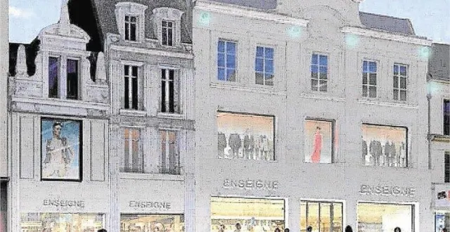 photo h&m sera situé rue victor-hugo. document beaudouin hervé & engel benoît architectes. &copy; d. r.