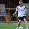 photo bastian schweinsteiger a reçu un coup à l'entraînement.