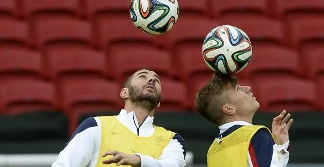 photo karim benzema et antoine griezmann sont titulaires. &copy; photo : afp