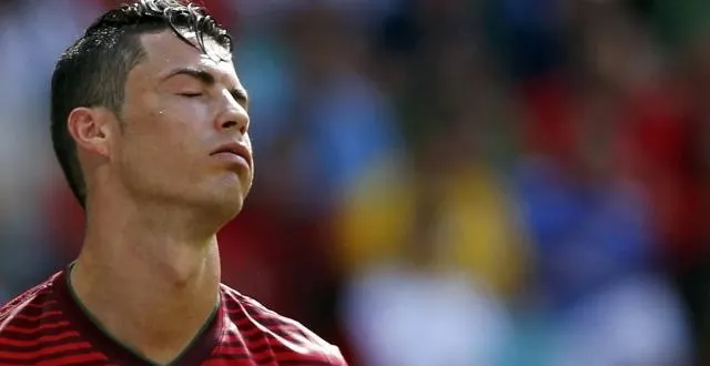 photo cristiano ronaldo n'a pas souhaité réagir après la défaite face à l'allemagne. &copy; photo : reuters