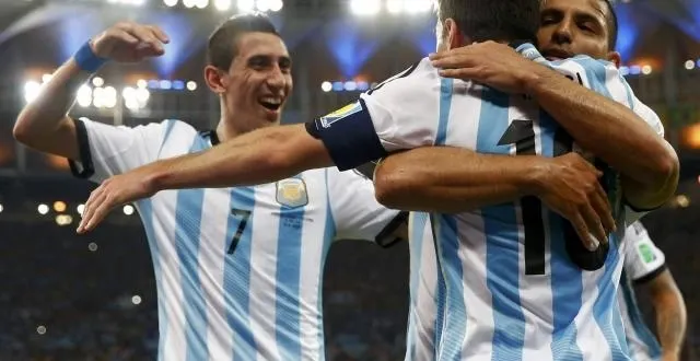 photo messi, agüero et di maria, trois des hommes forts de l'équipe d'argentine. &copy; photo : reuters