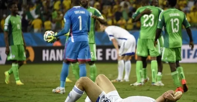 photo les nigérians jubilent, ils ont fait un pas vers les huitièmes. au dépens de bosniens déjà éliminés. &copy; afp