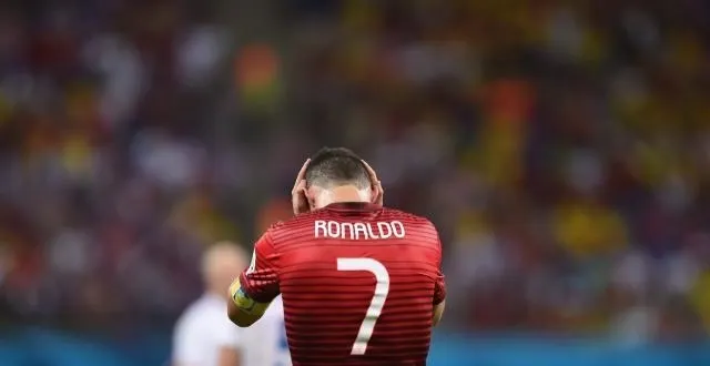 photo la détresse de ronaldo. &copy; epa/maxppp