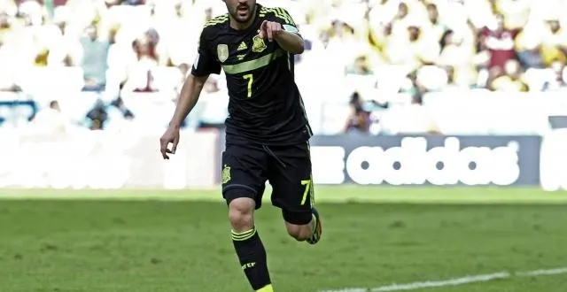 photo david villa a ouvert le score d'une somptueuse 