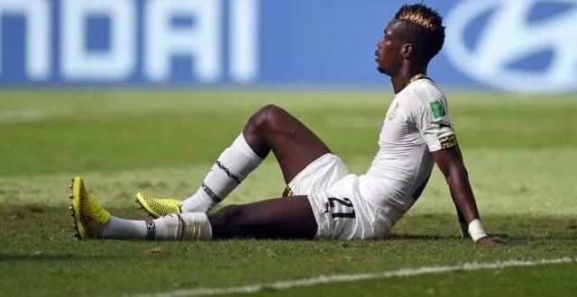 photo la déception de john boye après avoir trompé son gardien. &copy; photo : epa